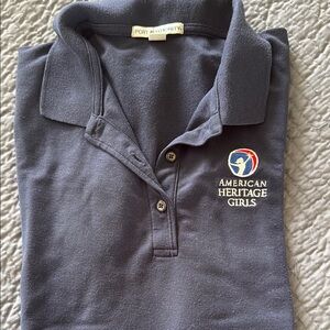 American Heritage Girls Blue Class A Polo Shirt
